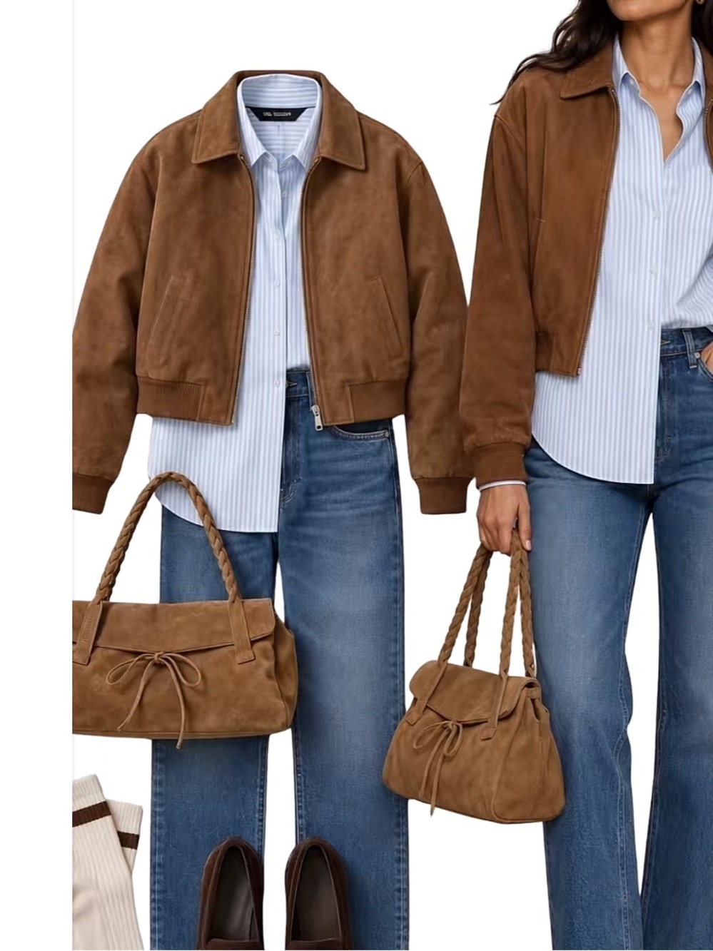 LEATHER SUEDE JACKET LIKE NEW